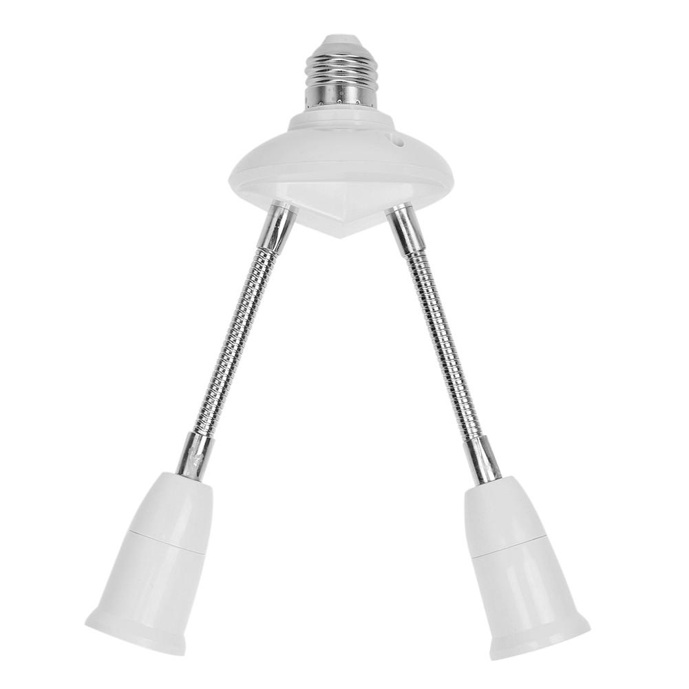 E27 Lamp White Base Adjustable Rotary LED Light Bulb Socket Holder Adapter Converter Easy To Use for Home Hotel