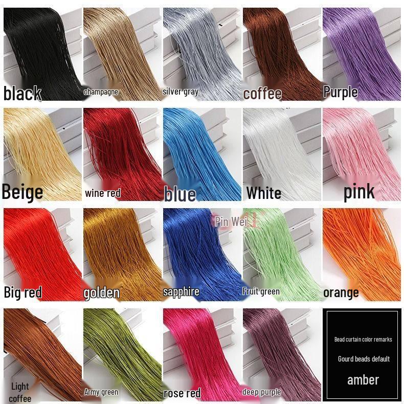 Thickened Crystal Bead Door Curtain - Decorative Hanging Divider for Living Room, Window, or Entrance.