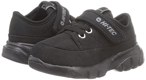 Hi-Tec KD044 ROVER KIDS Outdoor Sneakers, Water-Repellent, Black, 16.0 cm, 2E