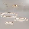 Nordic Design Luxury Living Room chandeliers Bedroom Dining Room Pendant Light Gloss Lamp Room Decoration Ring Lighting Fixture