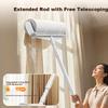 BIAZE Lint Roller 24cm with 2 Rolls, 120 Sheets, Extended Telescopic Handle, Carpet Dust Sofa Cat Hair Cleaner
