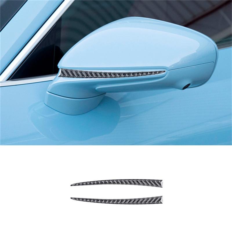 Black Car Interior Decoration Protection Carbon Fiber Sticker For Porsche Taycan 2019-2025 Auto Styling Accessories