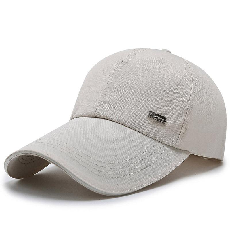 

Spring Men s Baseball Cap Fishing Shade Cap Canvas Extended Brim Men s and Women s Versatile Hat Adjustable светло-бежевый