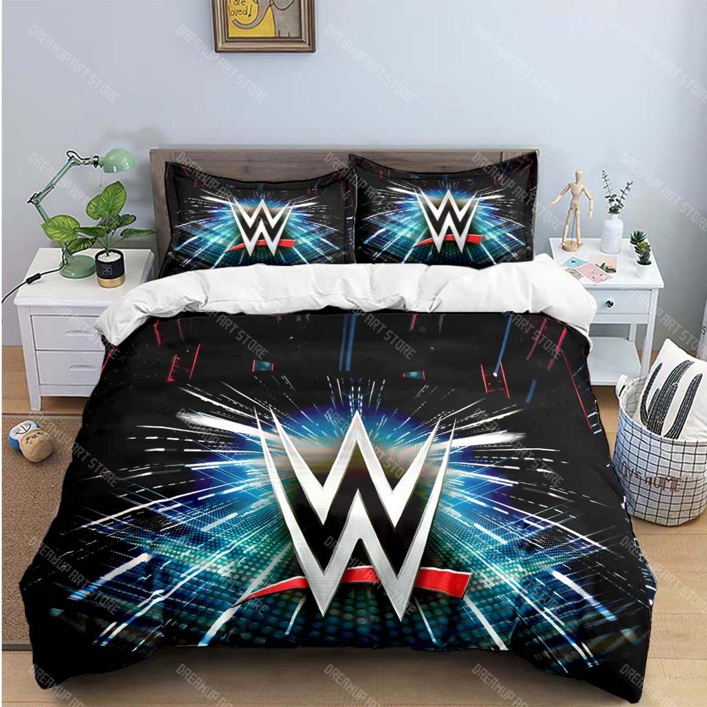 Mode 3D Wrestling Sport W-Wwe Druck Bettwäschesets Bettzubehör Set Bettbezug Bettdecke Set Bettwäscheset Luxus Geschenk