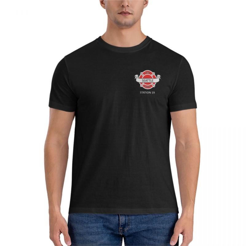 summer fashion t-shirt men station 19 Seattle fire queers Classic T-Shirt summer top sweat shirts tees
