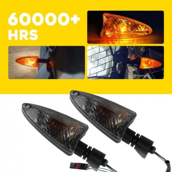 Pair Motorcycle LED Turn Light Signal For Blinker S1000R BMW Smoked F800GS Lens