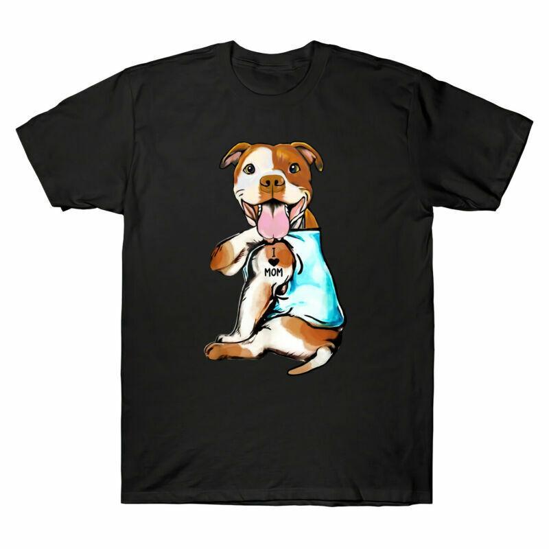 Pattern TShirt Dog Unisexs I Pit Tattoo Love Mom Funny Gift Tee Bull Day Mothers S