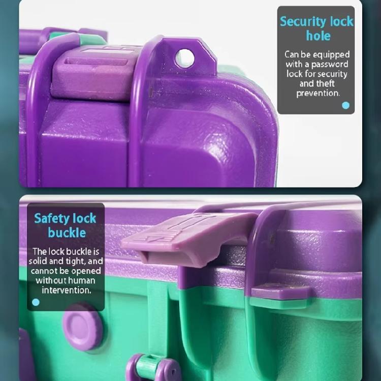 Crush Proof Waterproof Tool Organizer Colorful Portable Storage Box Hard Case For Mechanics And DIY Home Projects