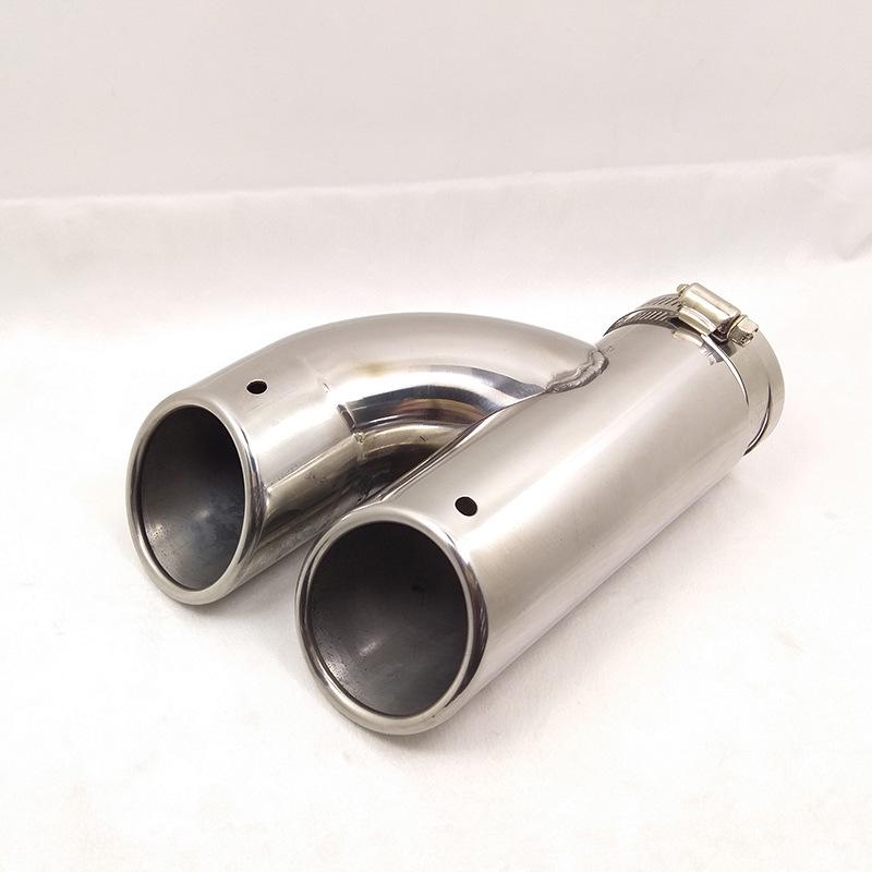 Stainless Steel One-in-Two Exhaust Tailpipe for Skoda Octavia/Lavida