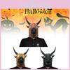 Comical Cow Head Mask Made From Durable Latex Perfect For Themed Events