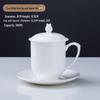 Jingdezhen Ceramic Mug with Lid and Saucer Set