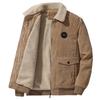 Herbst Und Winter Korduroy Lammwolle Jacke Herren Locker Fleece Verdickt Lässig Revers Jacke Herren
