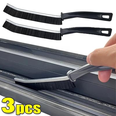 Crevice Cleaning Brush Multifunctional Thin Brushes with Long Handle Ultra-Fine Ergonomic Quick-Drying for Cars Window Bathrooms