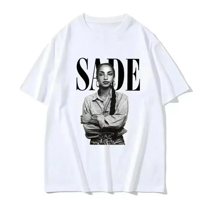 T-shirt Grafica Stampa Cantante Anni '90 Sade Unisex Donna Estate Hip Hop Vintage T-shirt Streetwear Y2K T-shirt