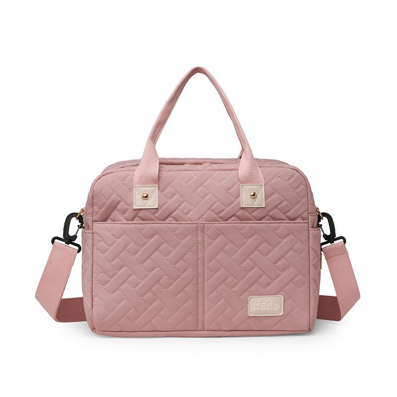 

Портативная сумка-кроссбоди для мамы для использования с коляской - Стильное хранилище для вещей мамы и малыша 25 x 30 x 13 cm розовый