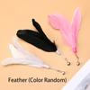 Feather Interactive Cat Toy Powerful Suction Cup Handfree Cat Stick Playing Kitten Playing Teaser Wand Toy Cat Wand Pet Supplies