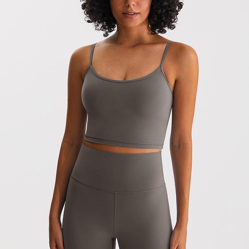 

2025 Женский цельный быстросохнущий топ-майка для йоги с дышащим дизайном красивой спины Small