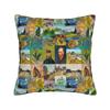 Van Gogh Wheatfield with a Reaper Pillowcase Cushion Cover Gift Oil Painting Throw Pillow Case Cover Home Wholesale 45*45cm