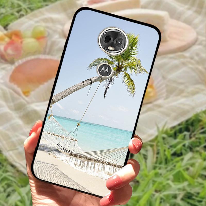 Etui Silikonowe Miękkie Odporne na Wstrząsy TPU Tylna Pokrywa dla Motorola Moto E5 / E5 Play EU / E5Plus / E5 Plus Capa E5Play E 5 Marmur