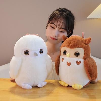 Simulation Owl Doll Plush Toy Couple Owl Doll Children Soothing Doll Birthday Gift