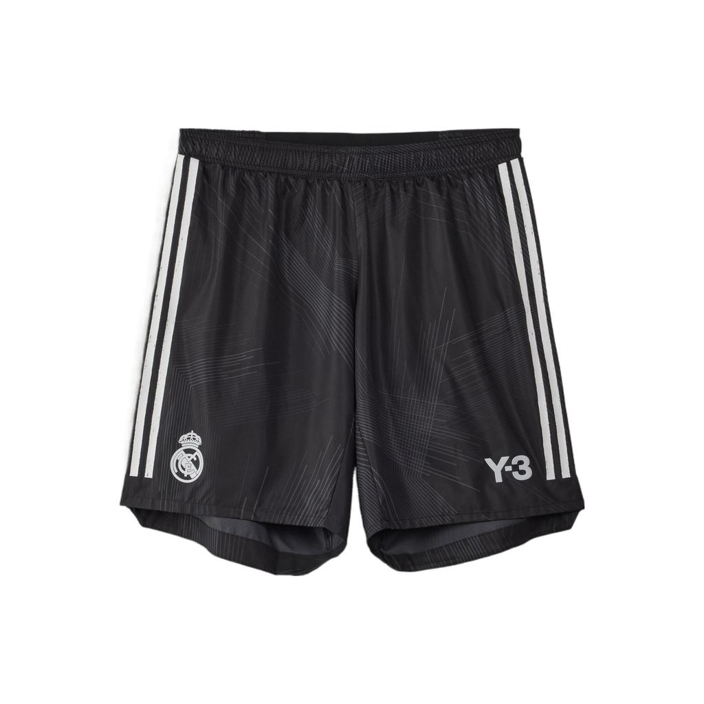 Y-3 X Adidas Royal Madrid Striped Logo Breathable Sports Training Shorts Men Bottoms Black HI3979