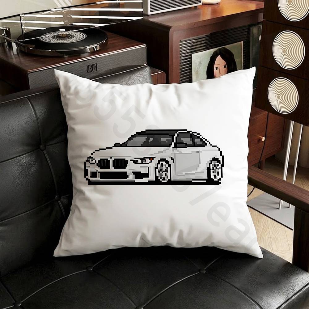 Car and Motorcycle Pillow Case Pillow Case Living Room Sofa Cushion Cover Suitable For Home Bedroom Room Decoration