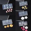 10PCS Silicone Nail Art Moulds Flower Nail Art Template Moulds Silicone Texture for Beauticians and Nail Art Learners