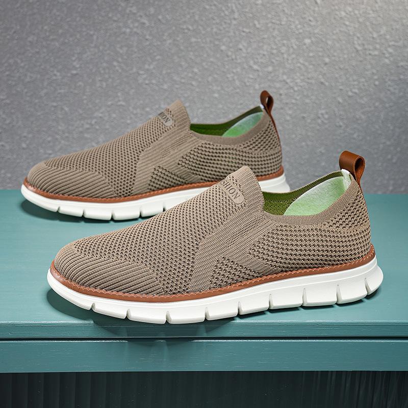 2025 Spring Men s Breathable Flyknit Sneakers - Korean Style Fashion Trend 48