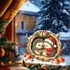 Christmas Hedgehog Resting Shape Electric Glass Sticker for The Living Room Window To Enhance The Festive Atmosphere