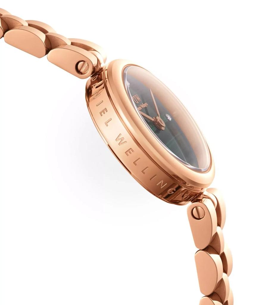 OROLOGIO DA DONNA DANIEL WELLINGTON Elan Lumine Malachite Oro Rosa 22mm DW00100721 + SCATOLA (zw522c)