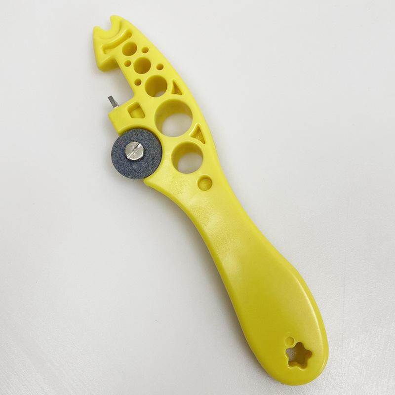 

Multifunctional Medicine Bottle Opener - Nurse s Little Helper with Grinding Wheel for Glass Bottles жёлтый