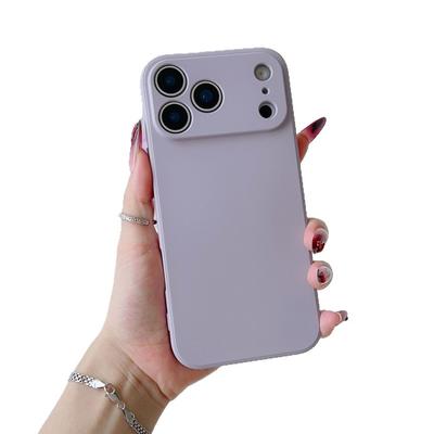 Geeignet für iPhone 17 Promax Vollbereich Zauberwürfel gerade Kante Flüssigsilikon Handyhülle, All-Inclusive, Präzisionsloch Handyhülle