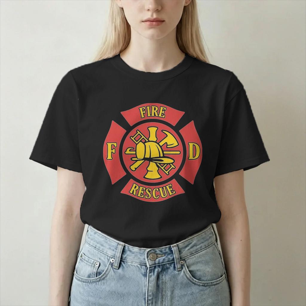Unisex Unisexs TShirt Future Firefighter Awesome 100 Cotton Tee Shirt Short Sleeve Fire Rescue T Shirts O Neck Clothing