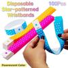 100Pcs Waterproof Disposable Wrist Strap Synthetic Paper Party Bracelets  Party