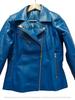 BLUE New Women's Leather Jacket Genuine Lambskin Leather Handmade Biker Style