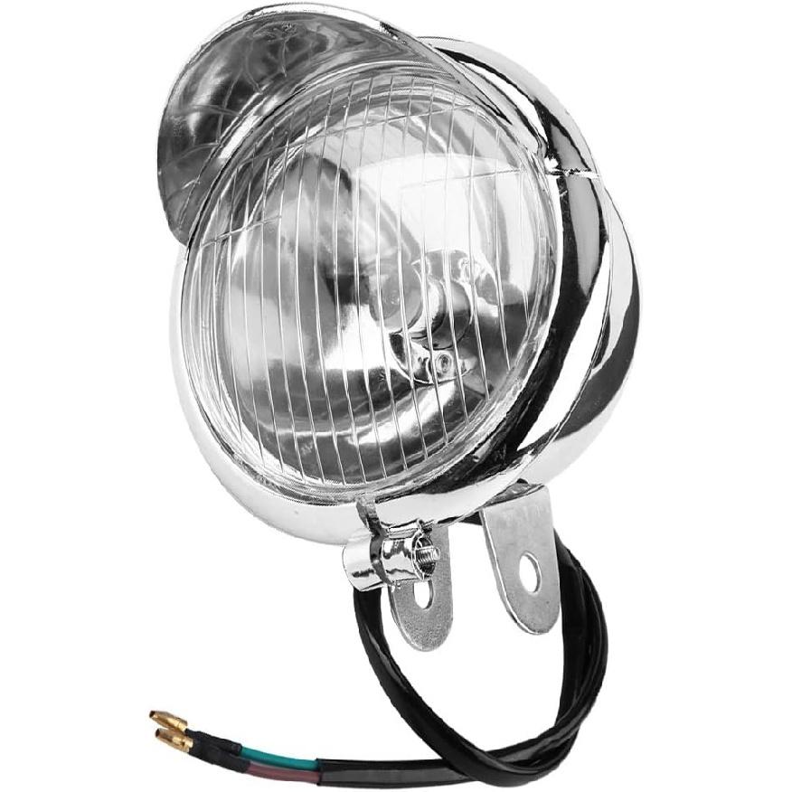 JTLB Retro Motorcycle Fog Light Universal DC 12V, Headlight Lamp for All Motorcycles