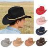 Cappelli da Cowboy Occidentali Classici Stile Unisex Elegante Per Attività All'Aperto e Abbigliamento Casual Fibra di Poliestere