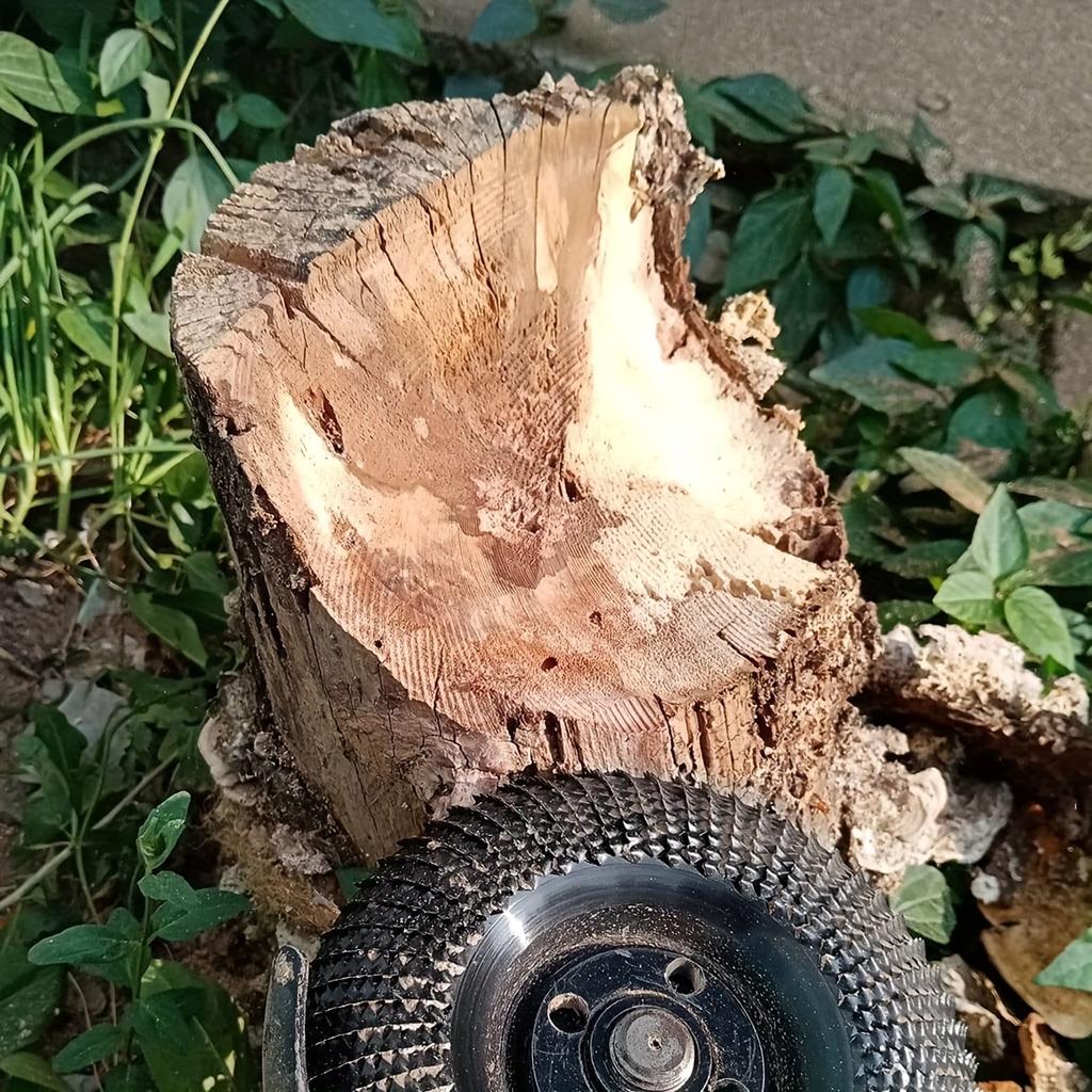 Quick-Shape Wood Grinder Wheel: Transform, Carve & Sand Effortlessly with Your Angle Grinder - Durable, Precision Tool for Woodw