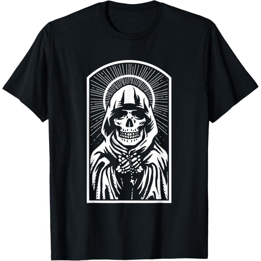 Santa Muerte Mexican Dead Mexico Sugar Skull Female Deity T-Shirt S