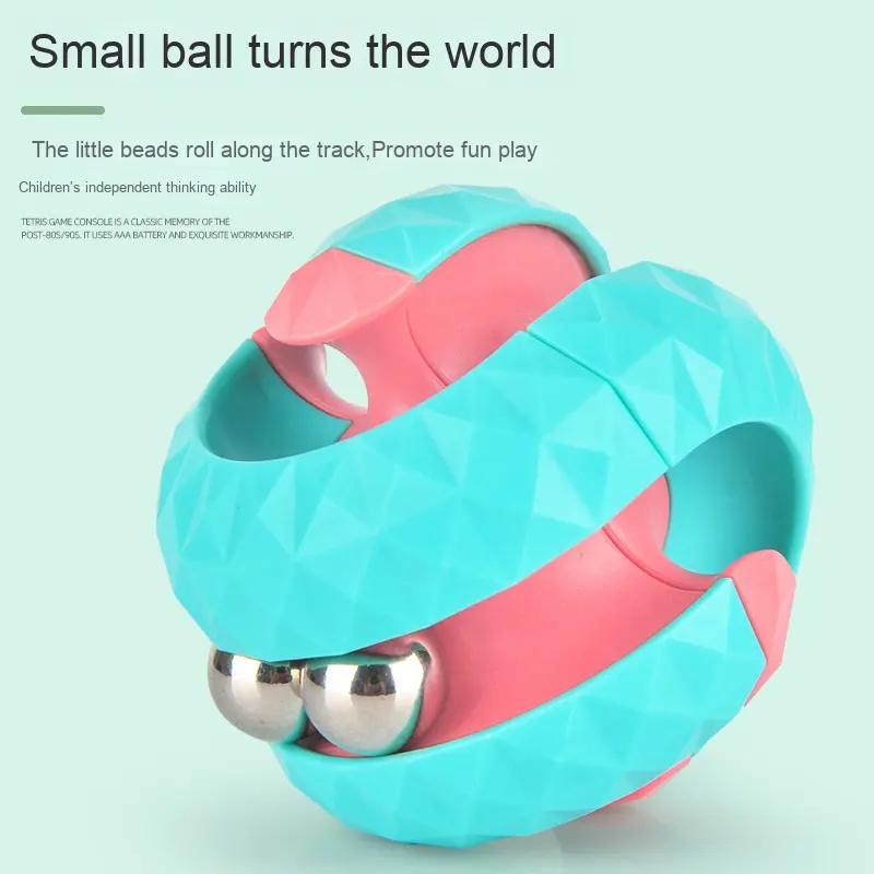 Decompression Toy Children Orbit Ball Cube Anti Stress Sensory Toys Fidget Toys for Kids Spinner Gifts for Kids Focus Training