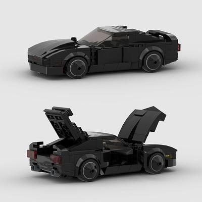 Yarış Arabası Şehir Hızı Spor Yapı Taşları MOC KITT Knight Rider Tuğlaları Çocuk Oyuncakları Erkek Süper Yarışçılar Araç Tekniği