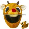 Motorcycle Plush Helmet Cover - Three-Eye Elk, Pumpkin, Rabbit Balaclava