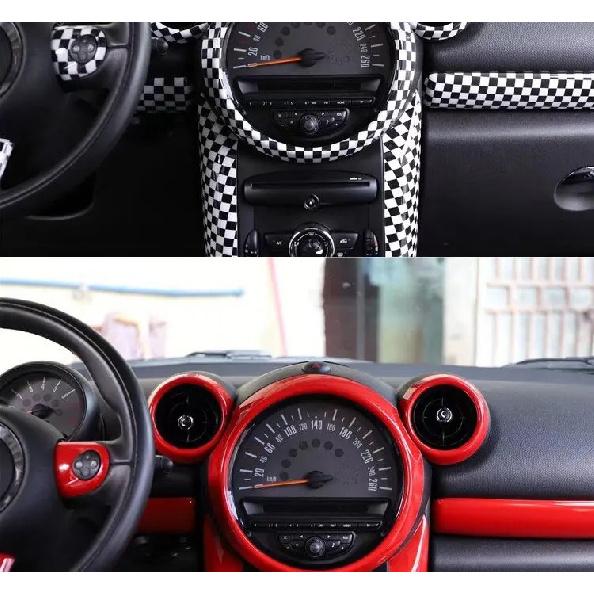 Car Dashboard Decoration Stickers For MINI Cooper S JCW R60 R61 Countryman Accessories Car Air Conditioning Outlet Ring Cover