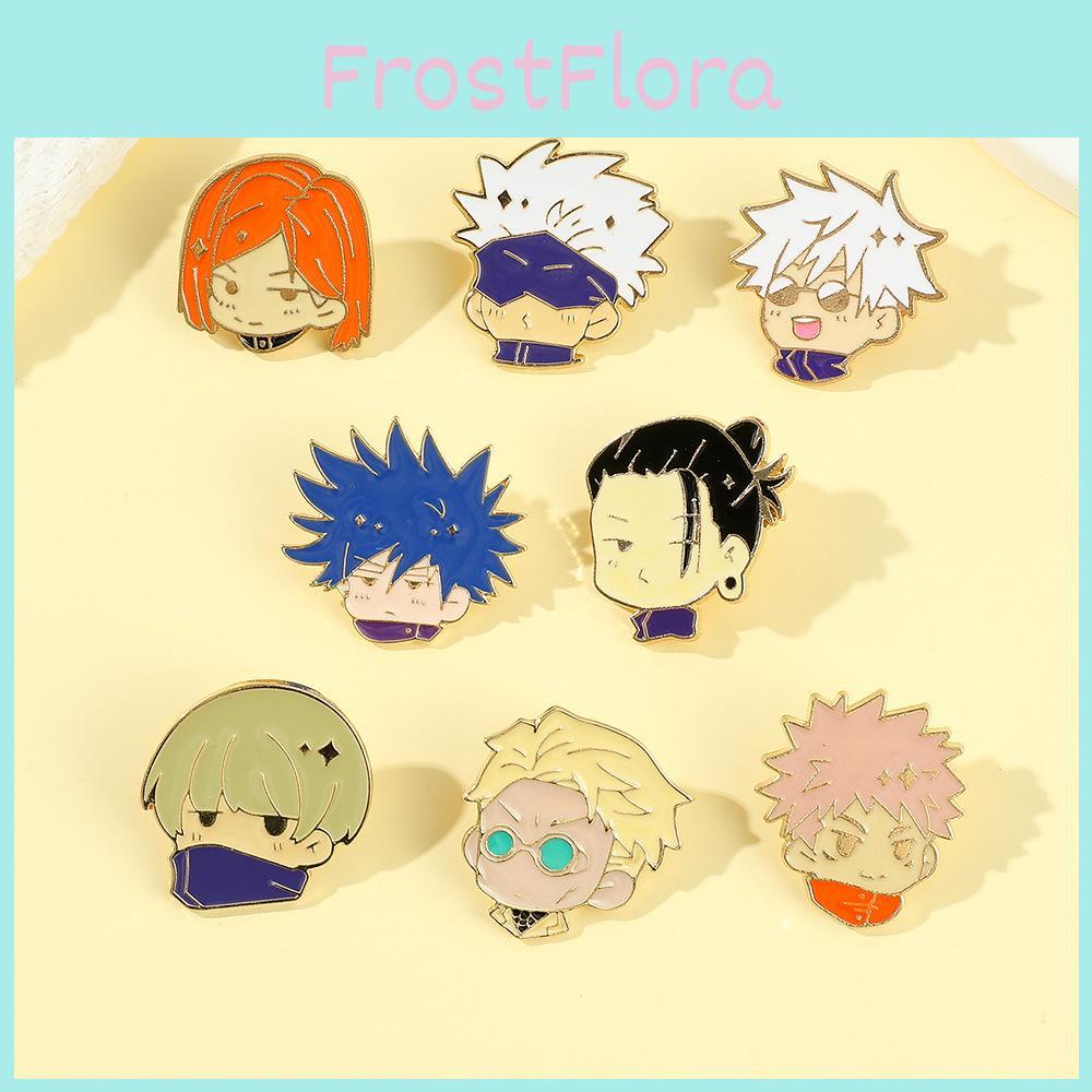 Q Version Anime Pin Badge For Jujutsu Kaisen Fans Alloy Material Cartoon Character Design