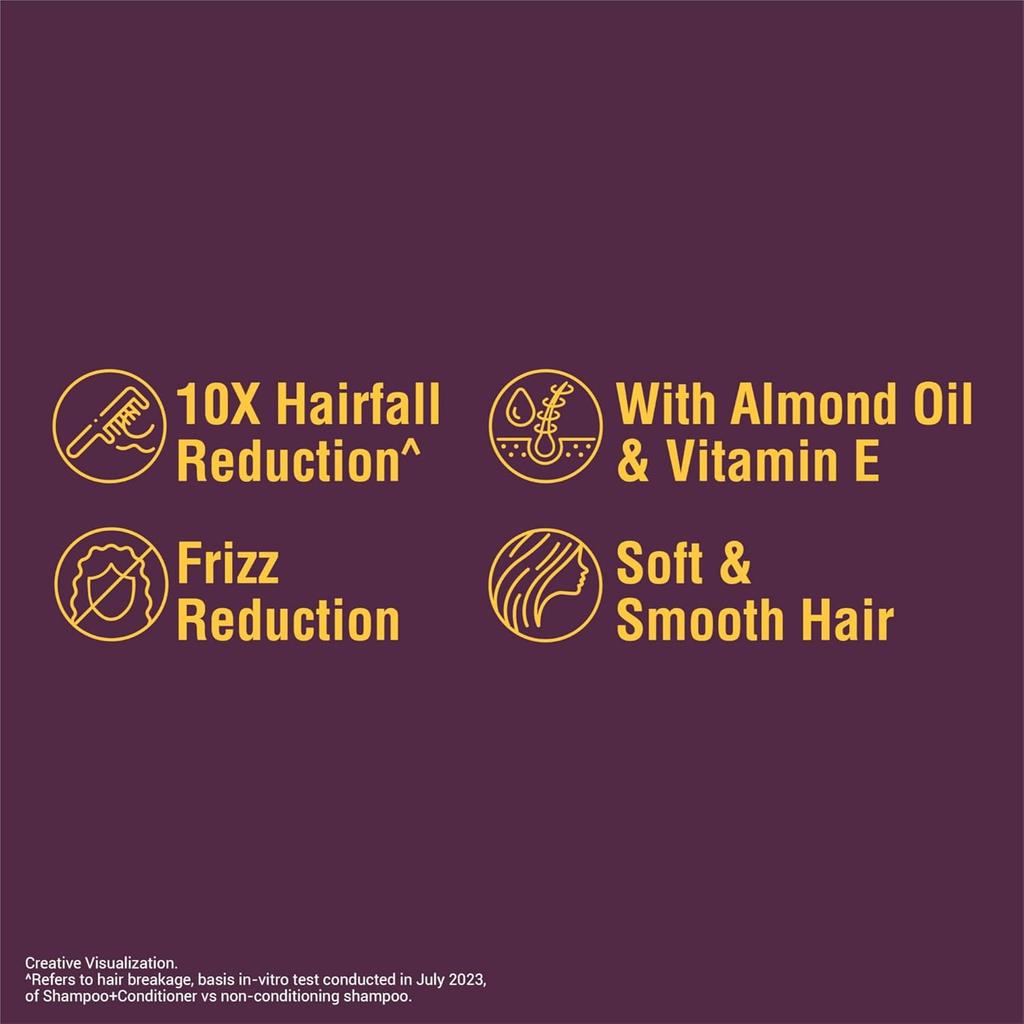 Bajaj Almond Drops Anti Hairfall Conditioner 175ML Pack Of 1 For Dry Frizzy Hair Smooth Manageable Locks