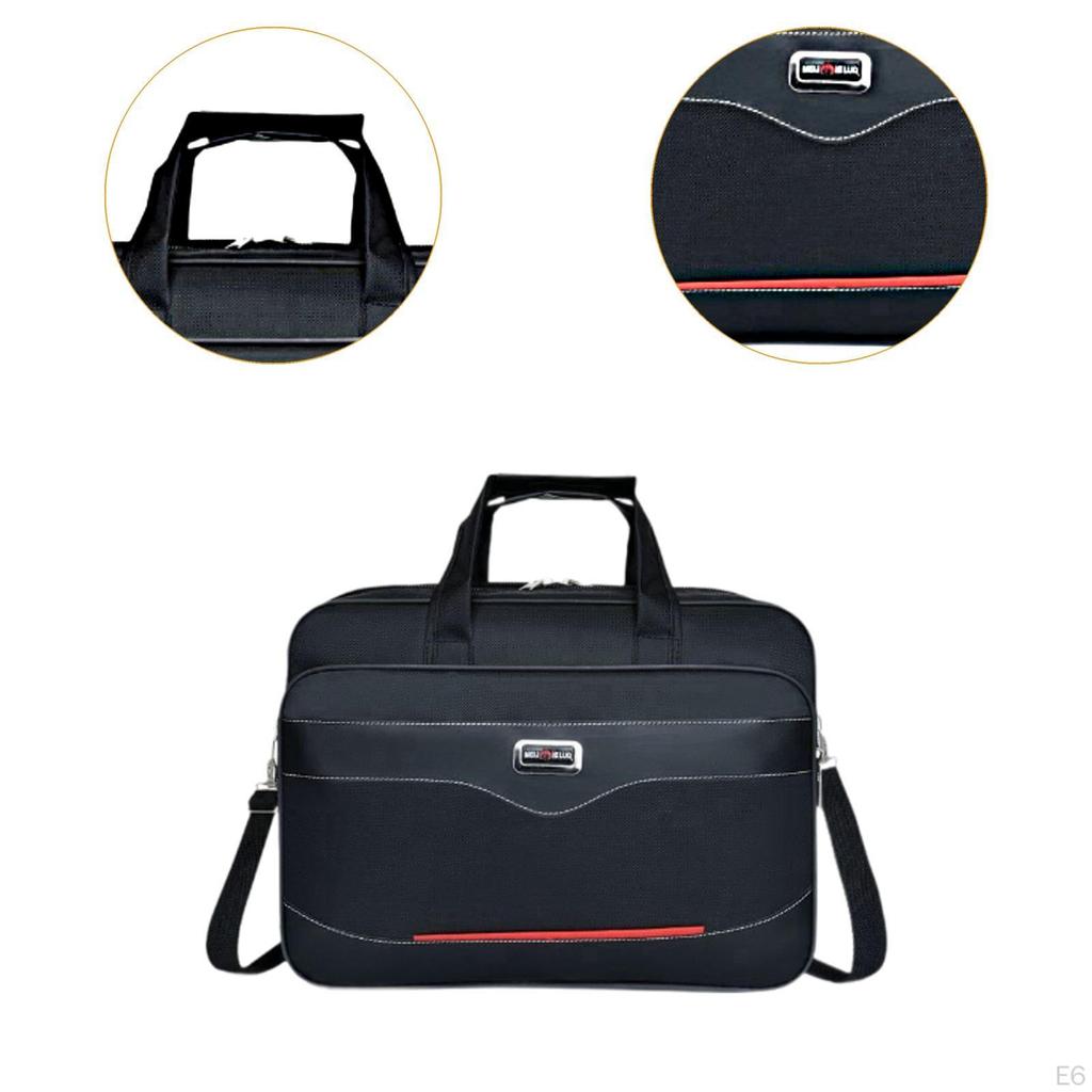 Laptop Briefcase Bag Shockproof Business Office Large Adjustable Shoulder Strap for Men