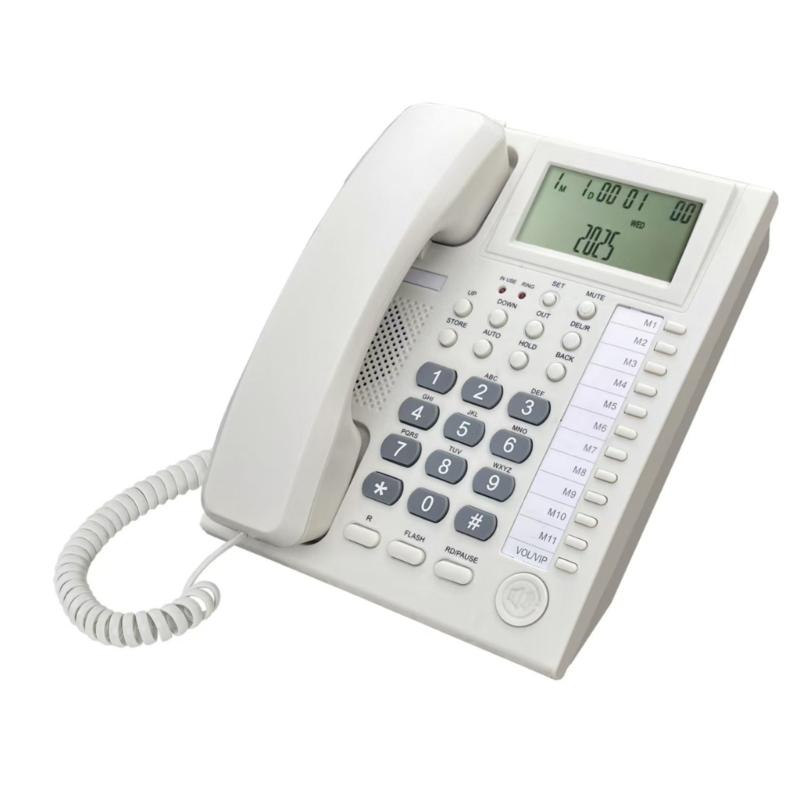 

Corded Landline Telephone Landline Desktop Phone Noise Reduction Calling Suitable for Home Hotel Office School 1