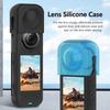 For Insta360 X5 PULUZ Silicone Protective Case with Lens Cover (Black)