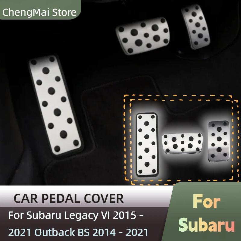 For Subaru Legacy VI 2015 - 2021 Outback BS 2014 - 2021 Pedals Pedal Cover Gas Brake Foot Rest Pedal Pad Interior Accessories