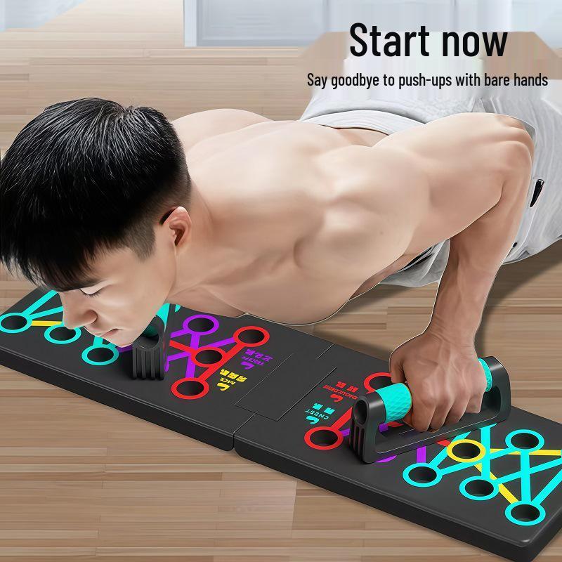Multifunctional Folding Push-Up and Ab Training Board